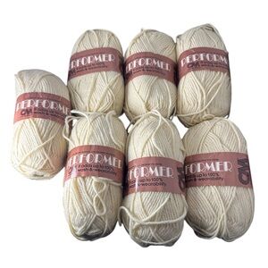 Columbia Minerva Performer Acrylic Blend Yarn Lot of 7 Skeins - 3973 fisherman